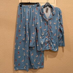 Munki Munki Dachshund Dog Pajama Set